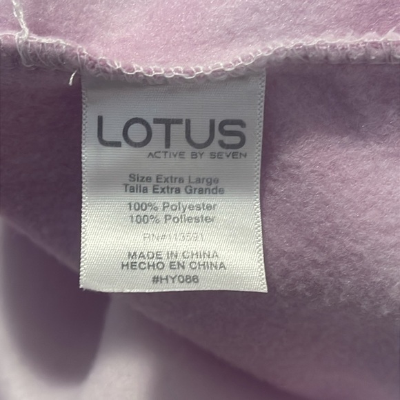 Lotus Active By Seven Purple Tie-Dye Hoodie Size XL - Picture 4 of 4